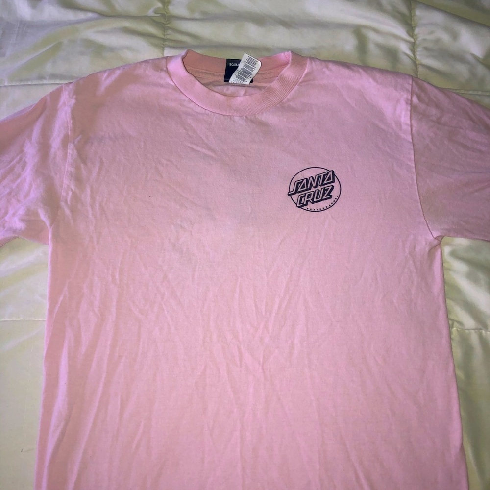 pink long sleeve santa cruz t shirt